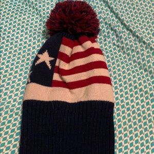 American flag beanie